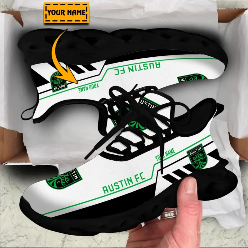 Soccer Club Max Soul Shoes, Exclusive Logo Sneakers For Fans PTS000MLS082025AFC1 - Black - Image 2