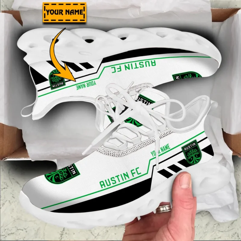Soccer Club Max Soul Shoes, Exclusive Logo Sneakers For Fans PTS000MLS082025AFC1 - White - Image 2