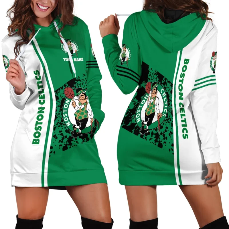 Hoodie Dress For Women, Exclusive Logo Hoodie For Basketball Fans PTHDD000NBA082225BC1