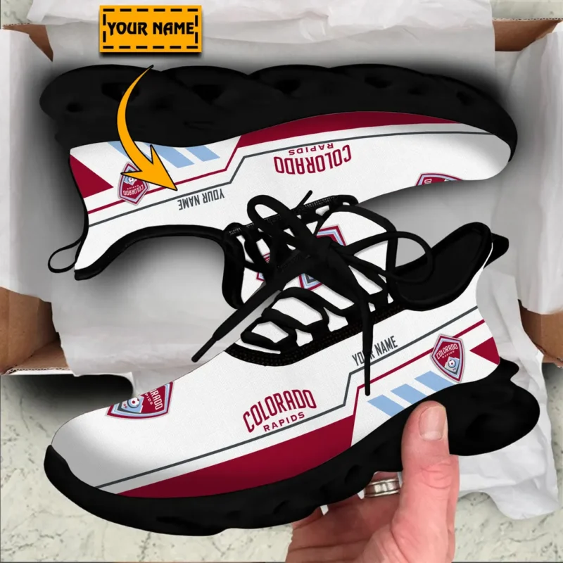 Soccer Club Max Soul Shoes, Exclusive Logo Sneakers For Fans PTS000MLS082025CR1 - Black - Image 2