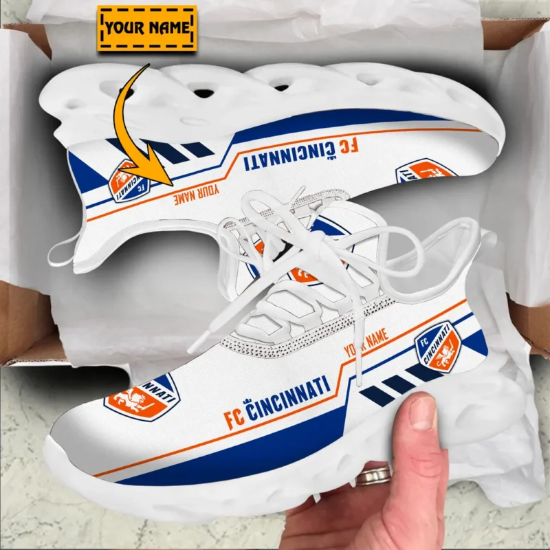 Soccer Club Max Soul Shoes, Exclusive Logo Sneakers For Fans PTS000MLS082025FCC1 - White - Image 2