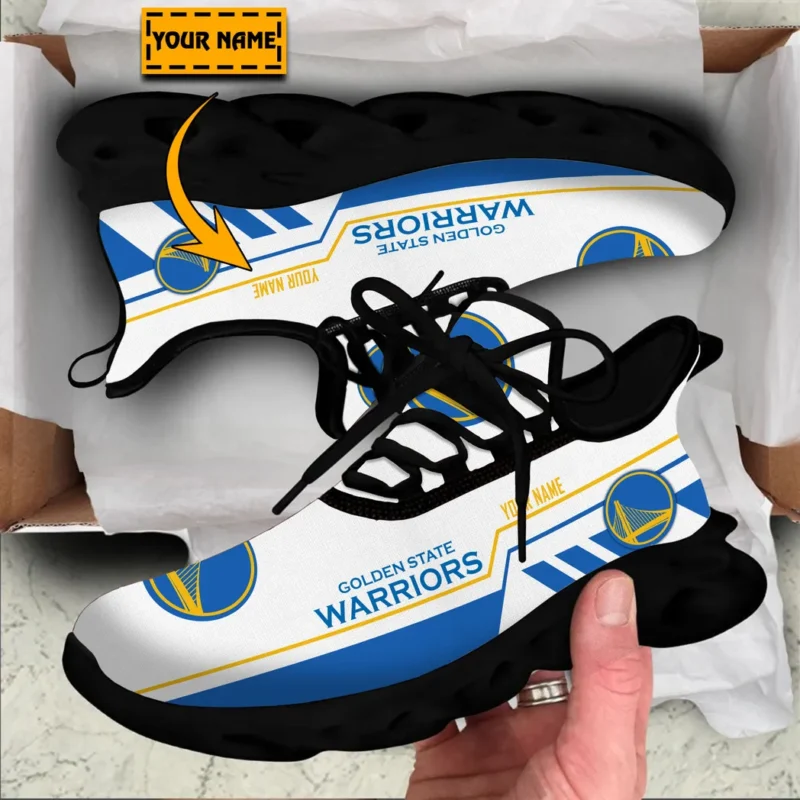 Max Soul Shoes, Exclusive Logo Sneakers For Fans Basketball PTS000NBA081525GSW1 - Black - Image 2