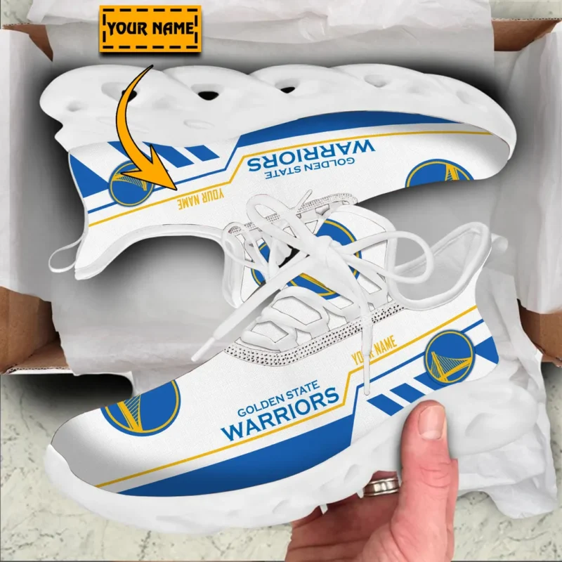Max Soul Shoes, Exclusive Logo Sneakers For Fans Basketball PTS000NBA081525GSW1 - White - Image 2