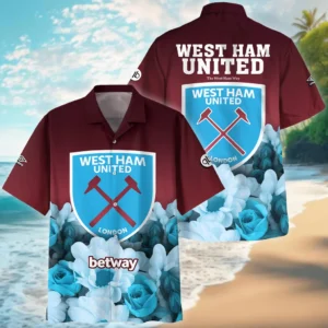 Football Hawaiian Shirt Premier League 2025 Print All The Way, Gift For Fan Football HVN1001WHU05072025HAW