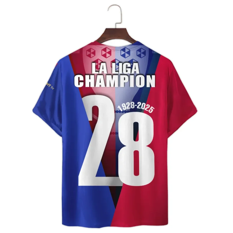 Football Club T-Shirt La Liga Champion 2025 Gifts For Fan Football Club HVN1007LALIGA05142025TS3D - Image 3