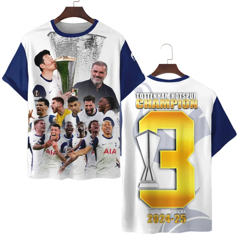 Football Team T-Shirt UEFA Europa 2025 For Sport Fans HVN1007C2CHAMP052225TS3D