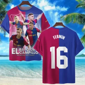 Footballer T-Shirt Laliga 2025 For Fan Footballer HVN1009FL05152025TS3D