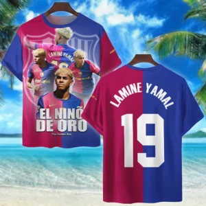 Footballer T-Shirt Laliga 2025 For Fan Footballer HVN1009LY05152025TS3D