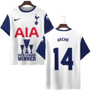 Footballer Football Team T-Shirt  UEFA League Cup 2025 For Fan Footballer HVN1017AG052425