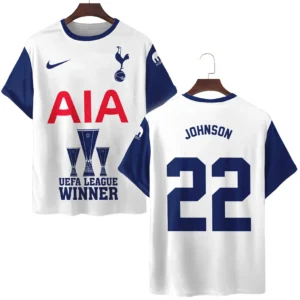 Footballer Football Team T-Shirt  UEFA League Cup 2025 For Fan Footballer HVN1017BJ052425