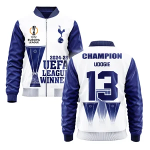 Football Football Bomber Jacket  UEFA League Cup 2025 For Fan Football HVN1017DU052425
