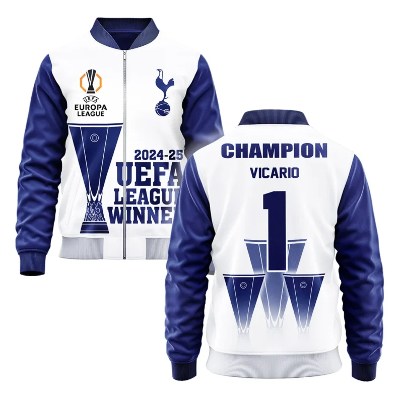 Football Football Bomber Jacket  UEFA League Cup 2025 For Fan Football HVN1017GV052425