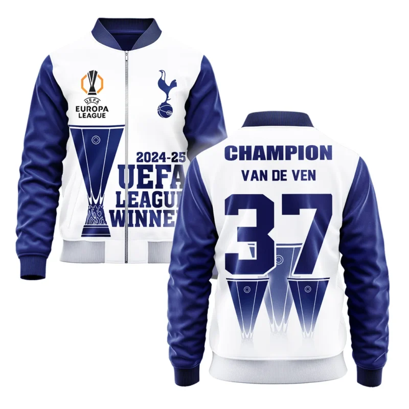 Football Football Bomber Jacket  UEFA League Cup 2025 For Fan Football HVN1017MV052425