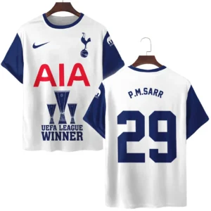 Footballer Football Team T-Shirt  UEFA League Cup 2025 For Fan Footballer HVN1017PMS052425