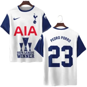 Footballer Football Team T-Shirt  UEFA League Cup 2025 For Fan Footballer HVN1017PP052425