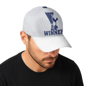 Football Team Classic Cap UEFA League 2025 For Sport Fans White HVN1020WHITE052625CAP