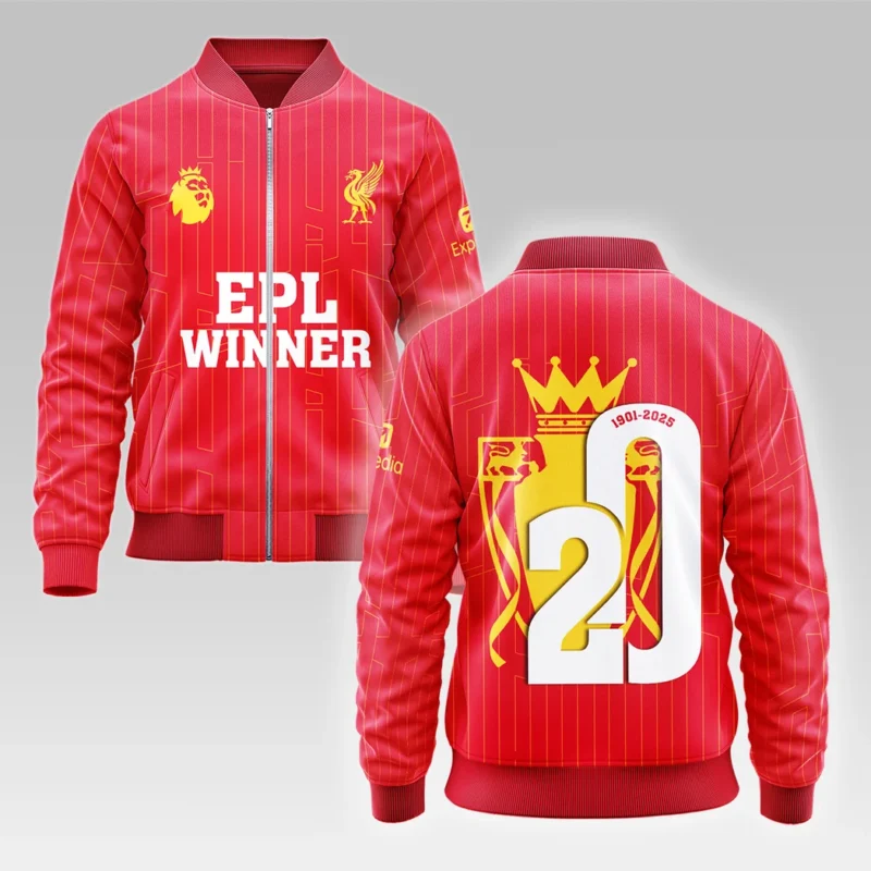 Football Bomber Jacket Premier League 2025 For Fan Football HVN1023EPLCHAMP052725BOB