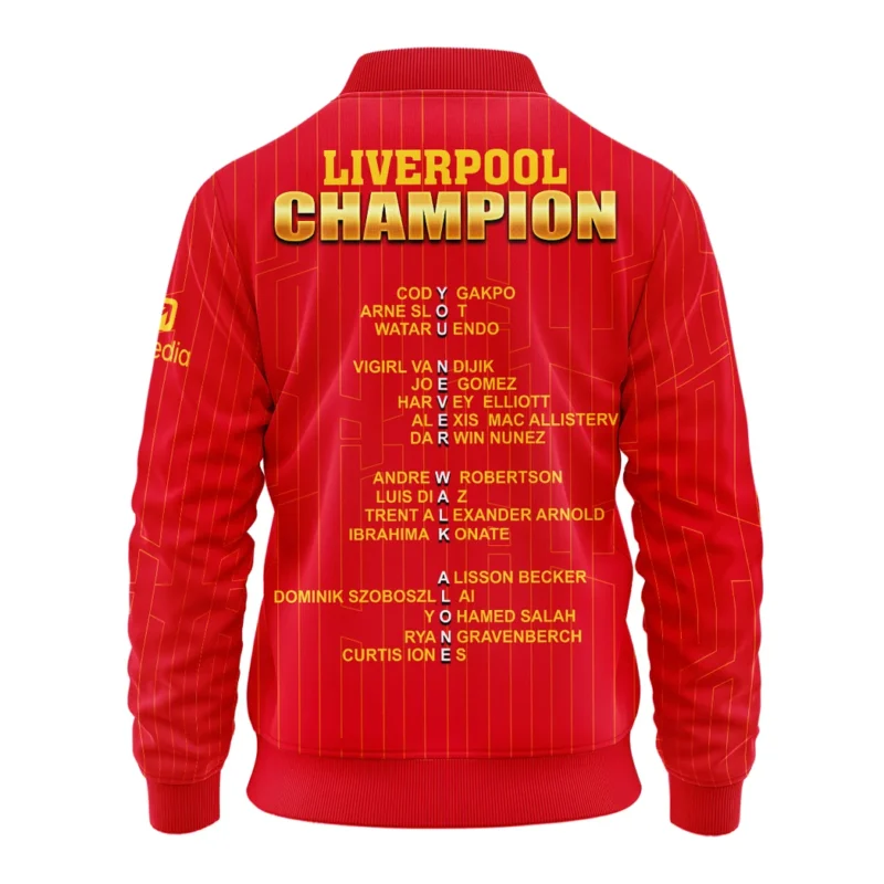 Football Bomber Jacket Premier League 2025 For Fan Football HVN1025CHMP052725BOB - Image 3