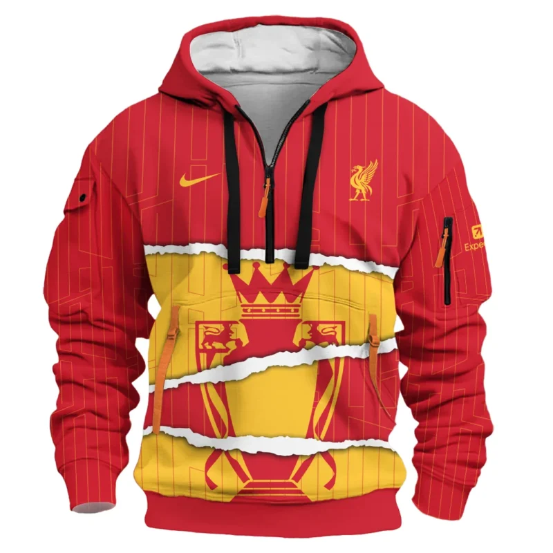 Football Hoodie Half Zipper Premier League 2025 For Fan Football HVN1025LVEPLCMP052725HODZ - Image 2