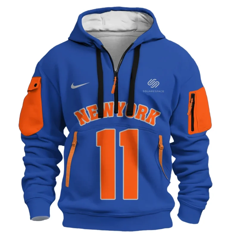 Jalen Brunson Basketball Hoodie Half Zipper NBA 2025 For Fan Jalen Brunson HVN1026NKJB052825HODZ - Image 2