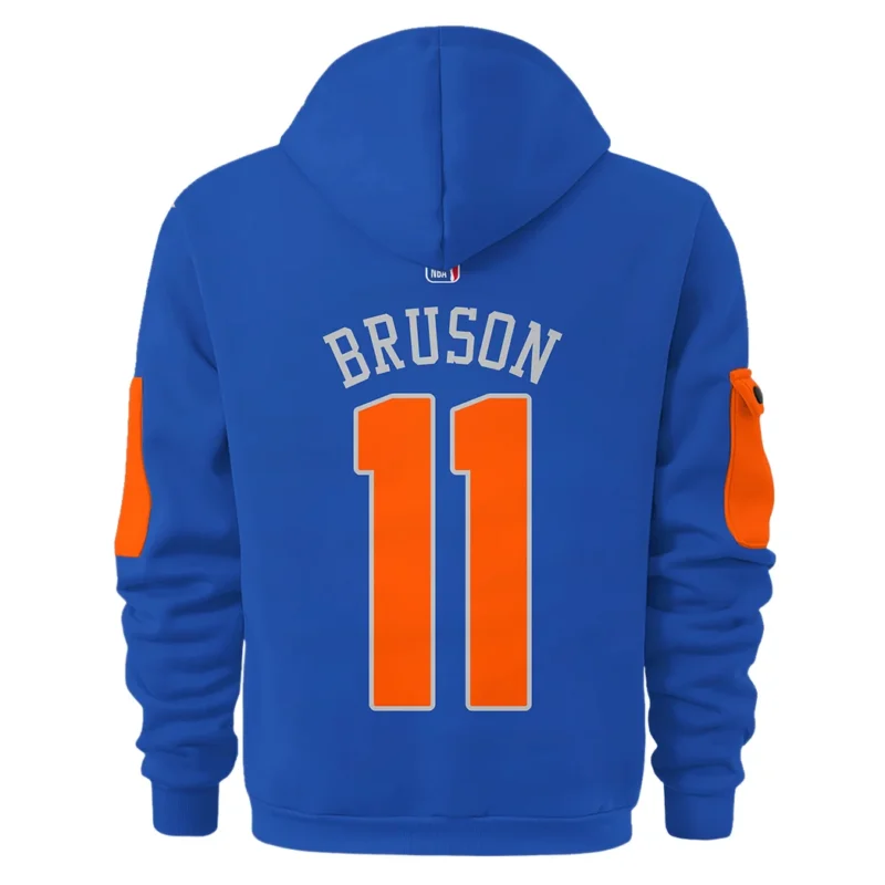 Jalen Brunson Basketball Hoodie Half Zipper NBA 2025 For Fan Jalen Brunson HVN1026NKJB052825HODZ - Image 3