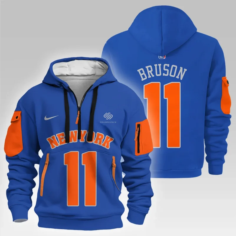 Jalen Brunson Basketball Hoodie Half Zipper NBA 2025 For Fan Jalen Brunson HVN1026NKJB052825HODZ