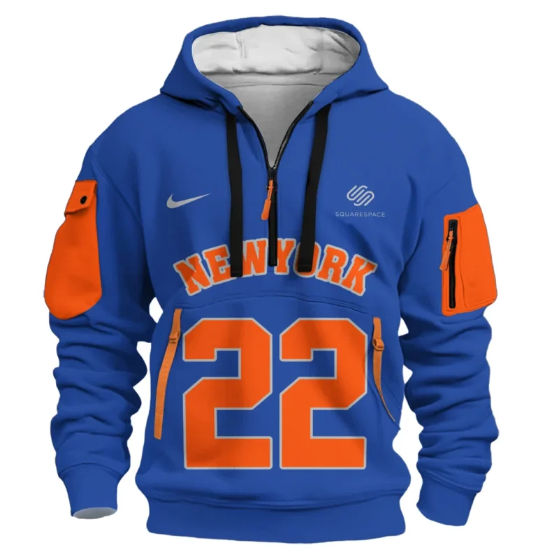 Mikal Bridges Basketball Hoodie Half Zipper NBA 2025 For Fan Mikal Bridges HVN1026NKMB052825HODZ - Image 2
