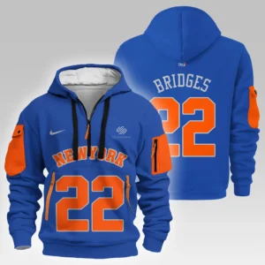 Mikal Bridges Basketball Hoodie Half Zipper NBA 2025 For Fan Mikal Bridges HVN1026NKMB052825HODZ