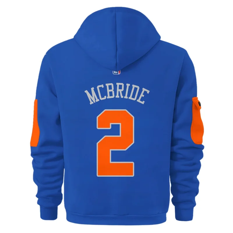 Miles McBride Basketball Hoodie Half Zipper NBA 2025 For Fan Miles McBride HVN1026NKMMB052825HODZ - Image 3