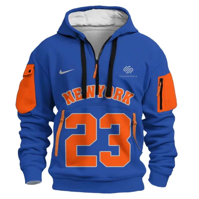 Mitchell Robinson Basketball Hoodie Half Zipper NBA 2025 For Fan Mitchell Robinson HVN1026NKMR052825HODZ - Image 2