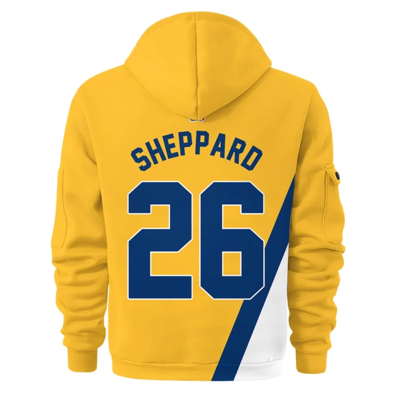 Ben Sheppard Basketball Hoodie Half Zipper NBA 2025 For Fan Ben Sheppard HVN1026PCBS052825HODZ - Image 3