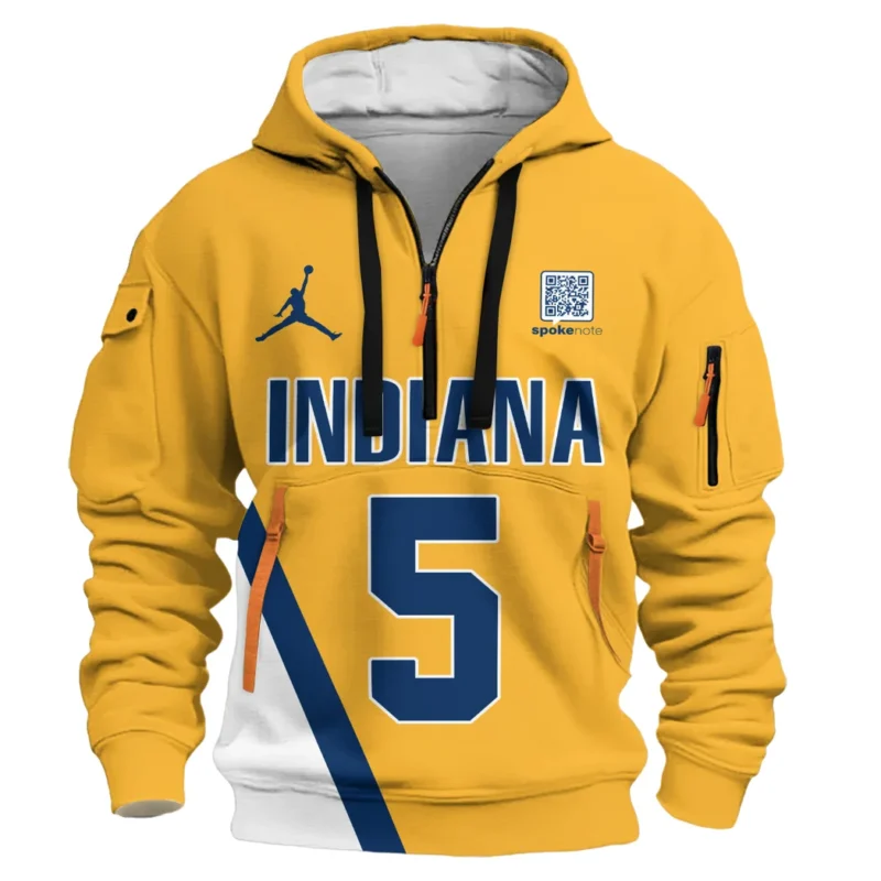 Jarace Walker Basketball Hoodie Half Zipper NBA 2025 For Fan Jarace Walker HVN1026PCJW052825HODZ - Image 2