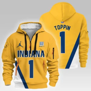 Obi Toppin Basketball Hoodie Half Zipper NBA 2025 For Fan Obi Toppin HVN1026PCOT052825HODZ