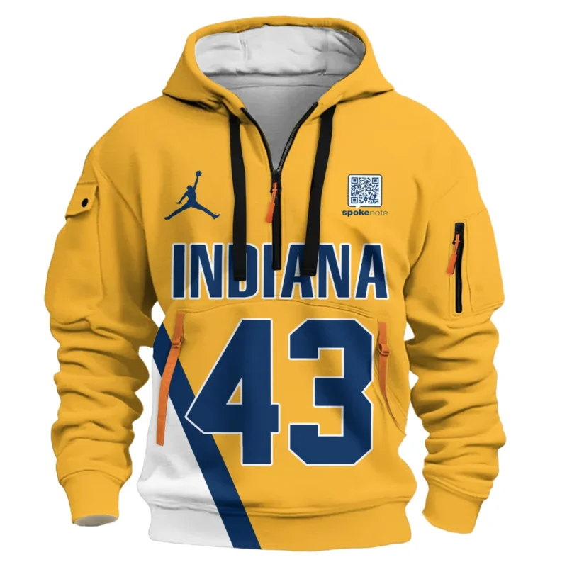 Pascal Siakam Basketball Hoodie Half Zipper NBA 2025 For Fan Pascal Siakam HVN1026PCPS052825HODZ - Image 2