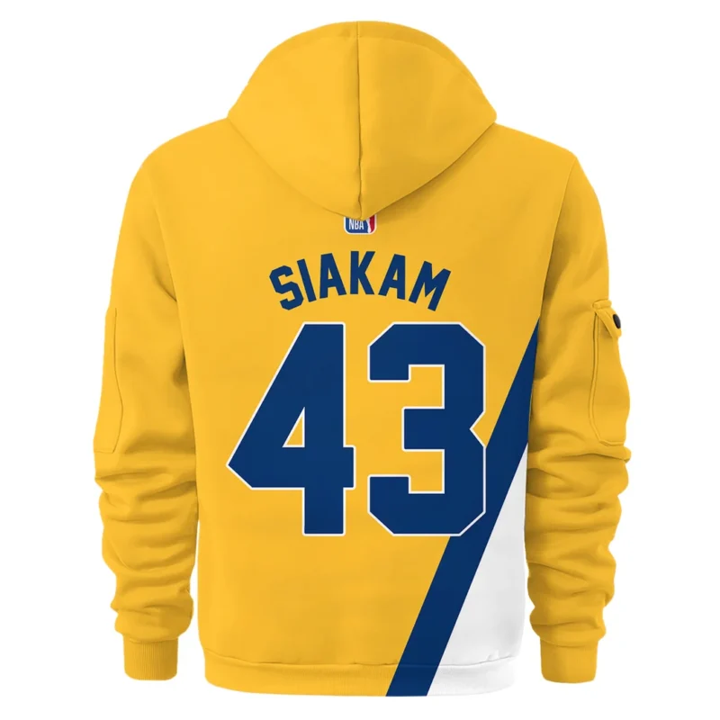 Pascal Siakam Basketball Hoodie Half Zipper NBA 2025 For Fan Pascal Siakam HVN1026PCPS052825HODZ - Image 3