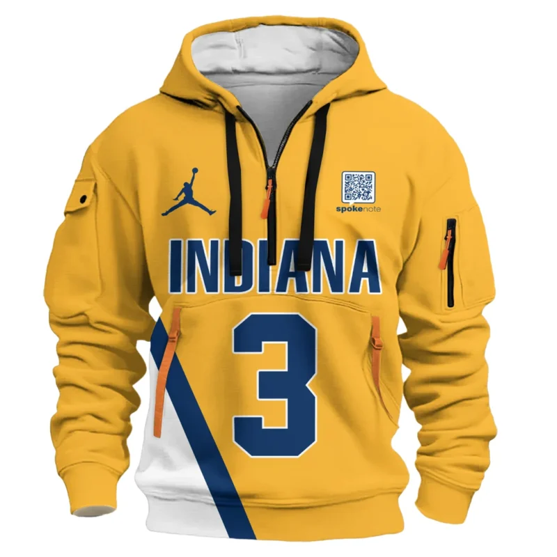 Thomas Bryant Basketball Hoodie Half Zipper NBA 2025 For Fan Thomas Bryant HVN1026PCTB052825HODZ - Image 2