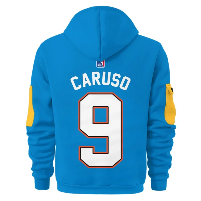 Alex Caruso Basketball Hoodie Half Zipper NBA 2025 For Fan Alex Caruso HVN1026THDAC052825HODZ - Image 3