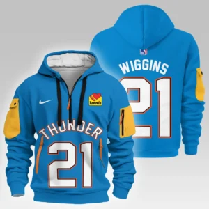 Aaron Wiggins Basketball Hoodie Half Zipper NBA 2025 For Fan Aaron Wiggins HVN1026THDAW052825HODZ