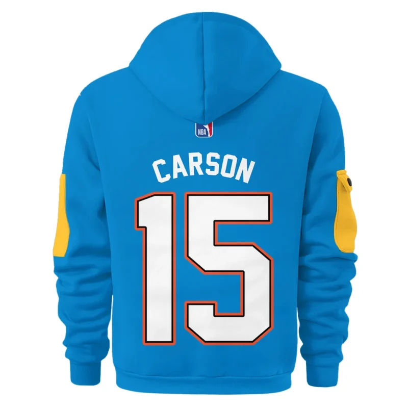 Branden Carlson Basketball Hoodie Half Zipper NBA 2025 For Fan Branden Carlson HVN1026THDBC052825HODZ - Image 3