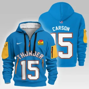 Branden Carlson Basketball Hoodie Half Zipper NBA 2025 For Fan Branden Carlson HVN1026THDBC052825HODZ