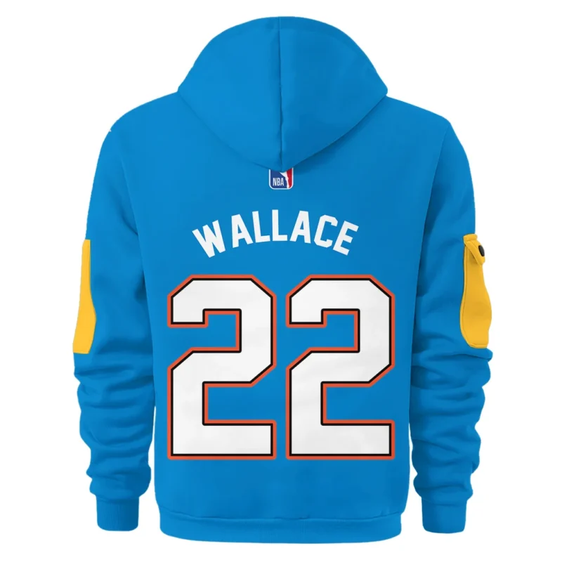Cason Wallace Basketball Hoodie Half Zipper NBA 2025 For Fan Cason Wallace HVN1026THDCW052825HODZ - Image 3