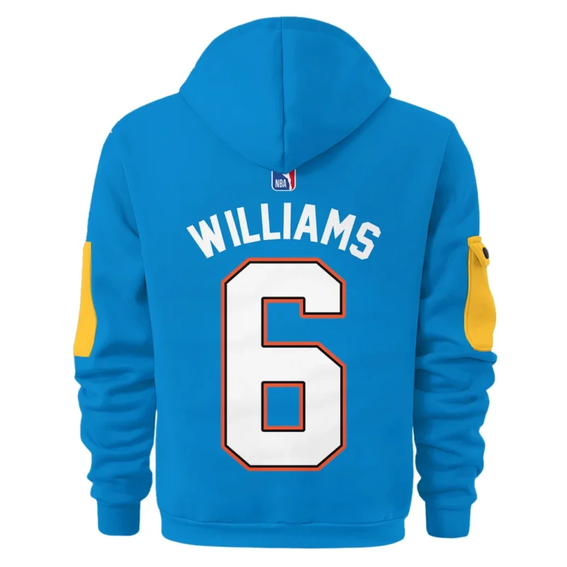 Jaylin Williams Basketball Hoodie Half Zipper NBA 2025 For Fan Jaylin Williams HVN1026THDJY052825HODZ - Image 3