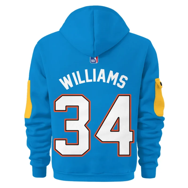 Kenrich Williams Basketball Hoodie Half Zipper NBA 2025 For Fan Kenrich Williams HVN1026THDKW052825HODZ - Image 3