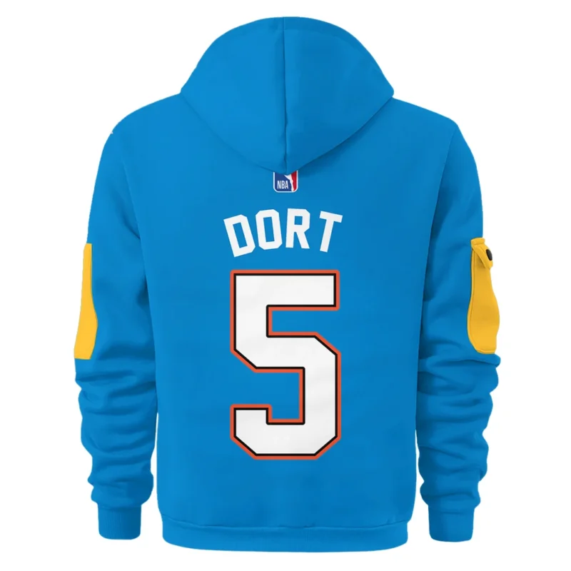 Luguentz Dort Basketball Hoodie Half Zipper NBA 2025 For Fan Luguentz Dort HVN1026THDLD052825HODZ - Image 3
