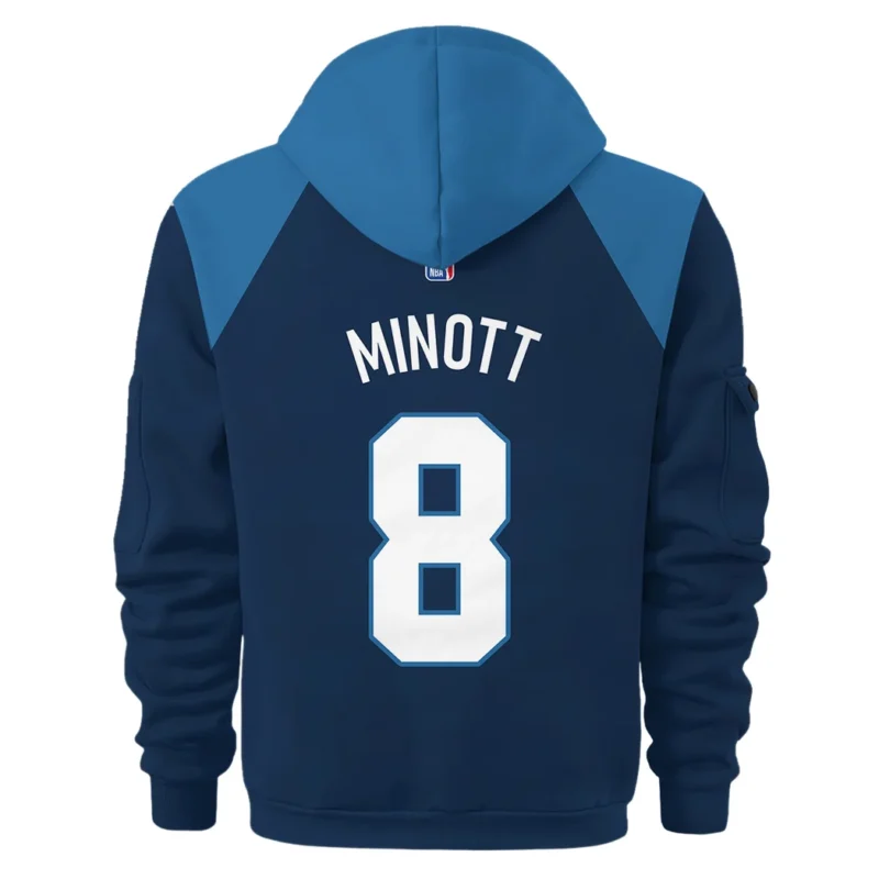 Josh Minott Basketball Hoodie Half Zipper NBA 2025 For Fan Josh Minott HVN1026TWJI052825HODZ - Image 3