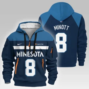 Josh Minott Basketball Hoodie Half Zipper NBA 2025 For Fan Josh Minott HVN1026TWJI052825HODZ