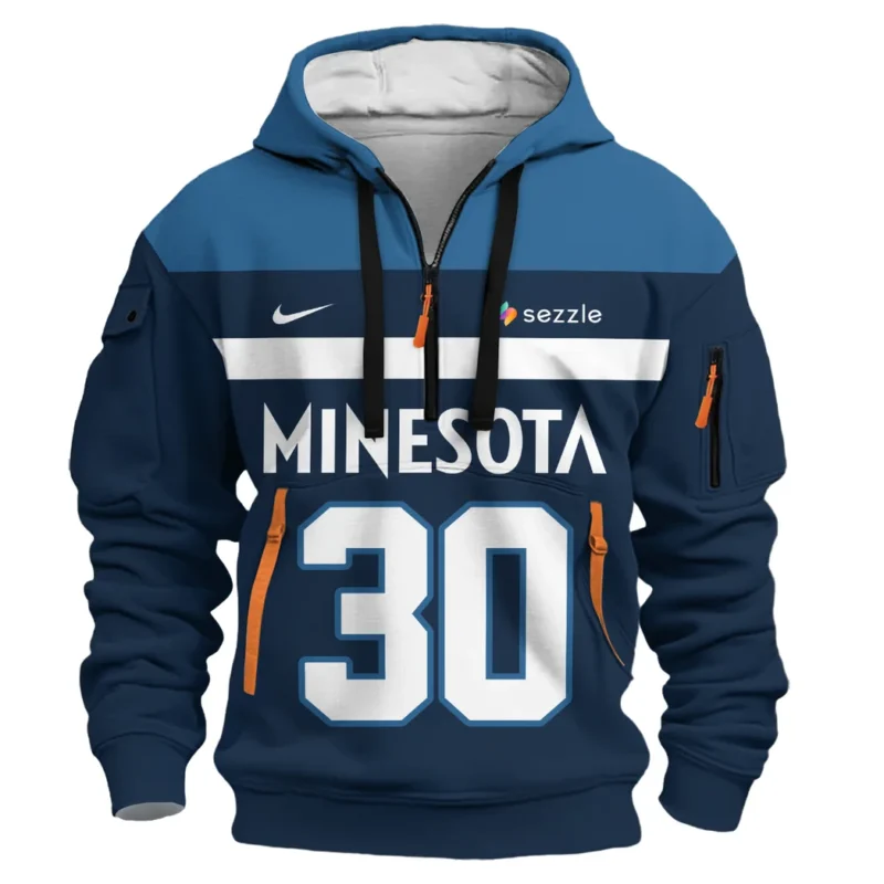 Julius Randle Basketball Hoodie Half Zipper NBA 2025 For Fan Julius Randle HVN1026TWJR052825HODZ - Image 2