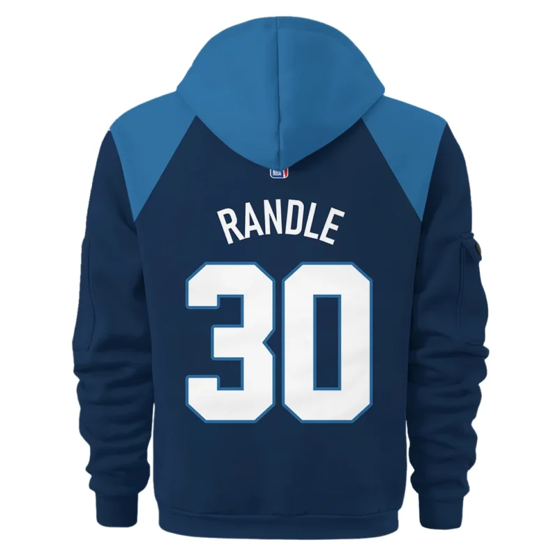 Julius Randle Basketball Hoodie Half Zipper NBA 2025 For Fan Julius Randle HVN1026TWJR052825HODZ - Image 3