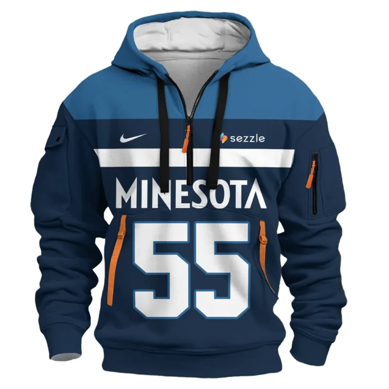 Luka Garza Basketball Hoodie Half Zipper NBA 2025 For Fan Luka Garza HVN1026TWLG052825HODZ - Image 2