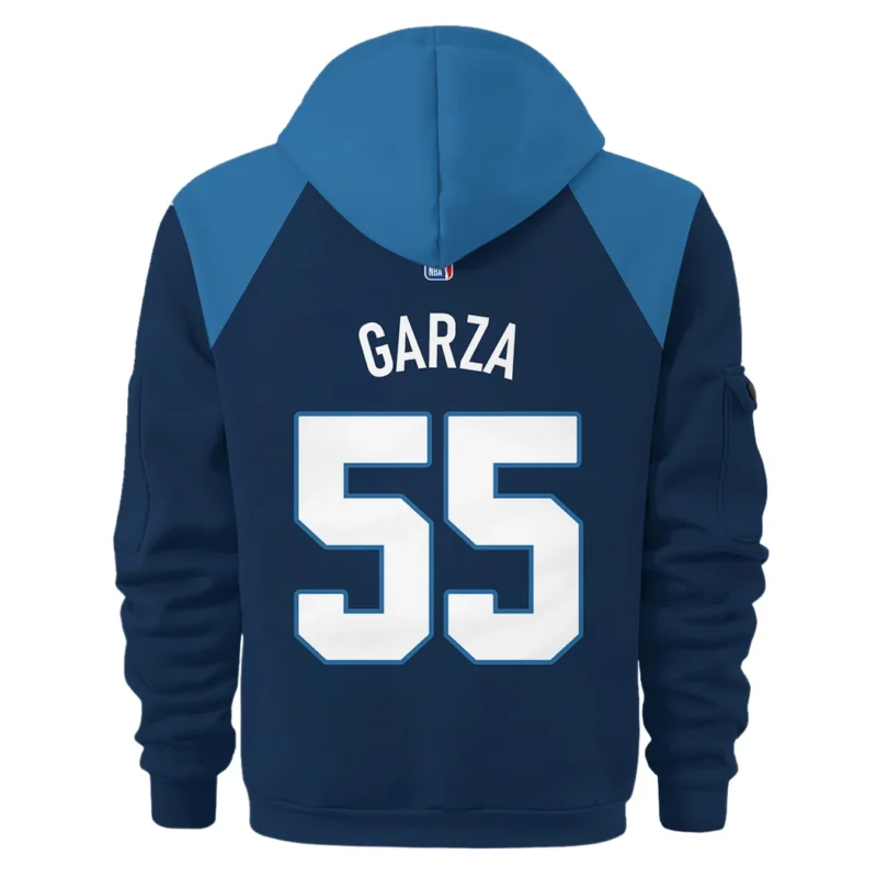 Luka Garza Basketball Hoodie Half Zipper NBA 2025 For Fan Luka Garza HVN1026TWLG052825HODZ - Image 3